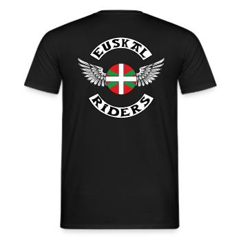 Euskal Fahrer - Männer T-Shirt - Schwarz - Hinten - AI Model Male 178 light (178cm)