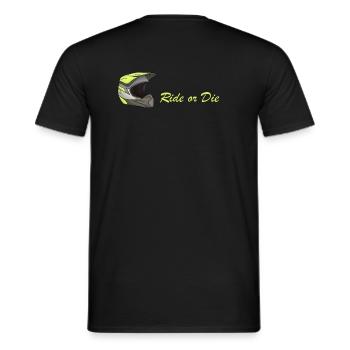 Ride or Die Yellow - T-shirt homme - noir - Dos - AI Model Male 178 light (178cm)