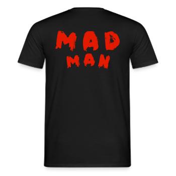 MAD MAN / TREASH HOUSE NIKKY / TOM REMO / 2024 - Men's T-Shirt - black - Back - AI Model Male 178 light (178cm)