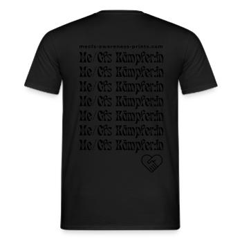 ME/CFS FIGHTER VI 💪 - noir 🖤 - T-shirt homme - noir - Dos - AI Model Male 178 light (178cm)