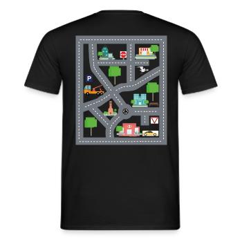 Jouer Tapis Imprimer Super Dfunny Dad Gift - T-shirt homme - noir - Dos - AI Model Male 178 light (178cm)