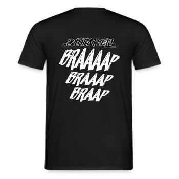 YouHearOnlyBraaaap - T-shirt homme - noir - Dos - AI Model Male 178 light (178cm)