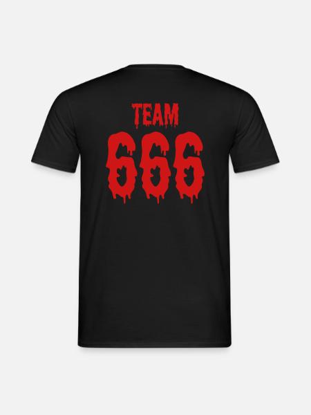 Team 666 Halloween group costume - Men's T-Shirt - black