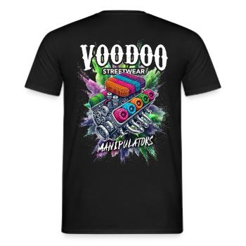 VooDoo "Manipulators" - Motor - Männer T-Shirt - Schwarz - Hinten - AI Model Male 178 light (178cm)