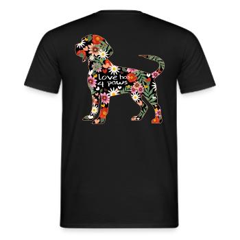 Beagle Motiv - Männer T-Shirt - Schwarz - Hinten - AI Model Male 178 light (178cm)