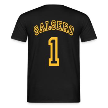 Salsero on 1 - Salsa Dance Shirt - T-shirt homme - noir - Dos - AI Model Male 178 light (178cm)
