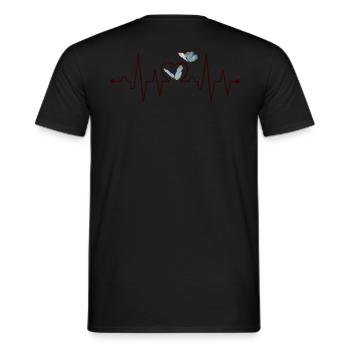 Mariposa in a Heartbeat - Männer T-Shirt - Schwarz - Hinten - AI Model Male 178 light (178cm)