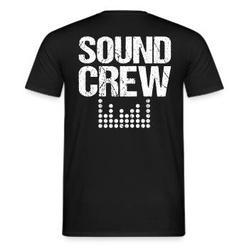 Membre de l’uniforme de l’équipe audio sonore - T-shirt homme - noir - Dos - AI Model Male 178 light (178cm)