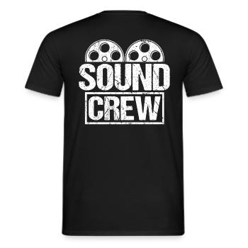 Film sonore Film Audio Membre de l’équipe audio - T-shirt homme - noir - Dos - AI Model Male 178 light (178cm)