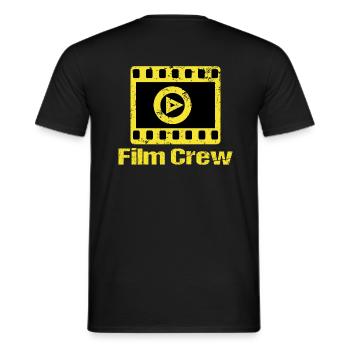 Film Produktion Crew Mitglieder Produzent Filmcrew - Männer T-Shirt - Schwarz - Hinten - AI Model Male 178 light (178cm)