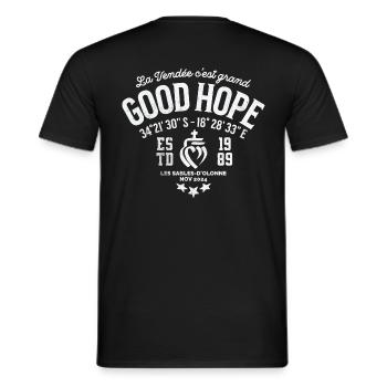 Vendée Good Hope cape 2024 - T-shirt homme - noir - Dos - AI Model Male 178 light (178cm)