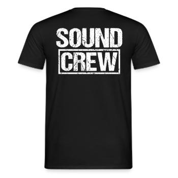 Membre de l’uniforme de l’équipe audio sonore - T-shirt homme - noir - Dos - AI Model Male 178 light (178cm)