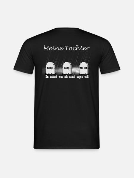 Father and daughter inseparable - Men's T-Shirt - black