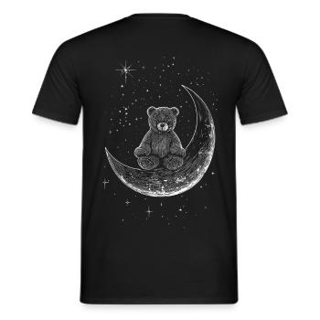 Ours sur la lune - T-shirt homme - noir - Dos - AI Model Male 178 light (178cm)