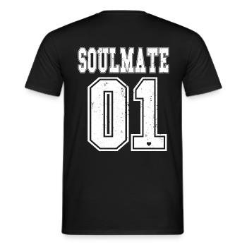Soul Mate Soul Sister Soul Brother BFF quelques amis - T-shirt homme - noir - Dos - AI Model Male 178 light (178cm)