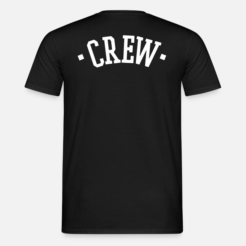CREW - Männer T-Shirt - Schwarz