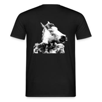 k - Männer T-Shirt - Schwarz - Hinten - AI Model Male 178 light (178cm)