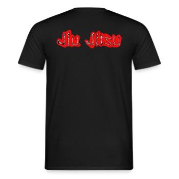 Jiu Jitsu Bones on fire - Männer T-Shirt - Schwarz - Hinten - AI Model Male 178 light (178cm)
