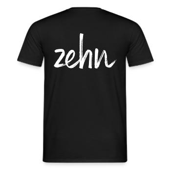 dix 10 numéro de cadeau d'anniversaire - T-shirt homme - noir - Dos - AI Model Male 178 light (178cm)