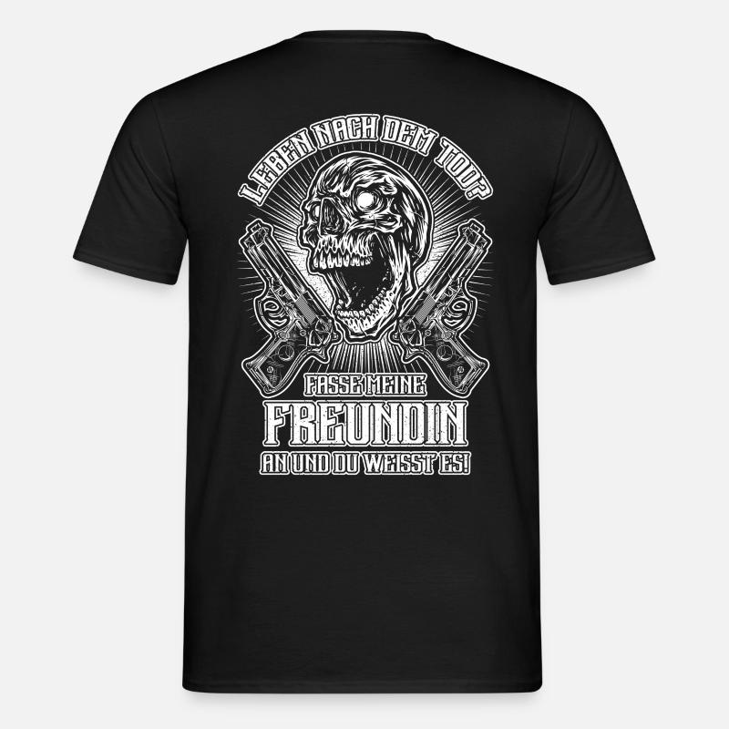 SKULL FREUNDIN - Männer T-Shirt - Schwarz