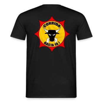 Anti Stierkampf - Männer T-Shirt - Schwarz - Hinten - AI Model Male 178 light (178cm)