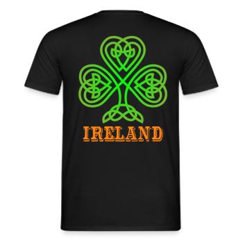 IRELAND - Irlande - T-shirt homme - noir - Dos - AI Model Male 178 light (178cm)
