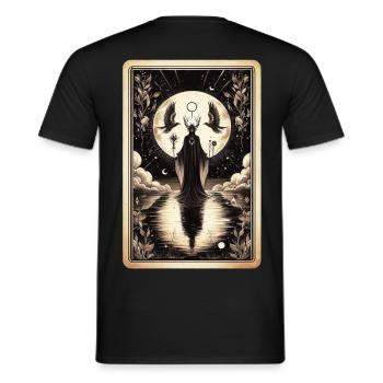Night Queen Mystic Circle - Men's T-Shirt - black - Back - AI Model Male 178 light (178cm)
