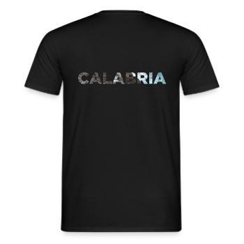 CALABRIA - Männer T-Shirt - Schwarz - Hinten - AI Model Male 178 light (178cm)