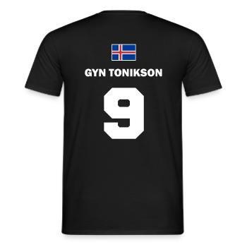 Mallorca Island Namen Sauf Trikot Fußball Gin - Männer T-Shirt - Schwarz - Hinten - AI Model Male 178 light (178cm)