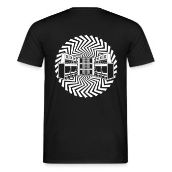 système audio freetekno 23 - T-shirt homme - noir - Dos - AI Model Male 178 light (178cm)