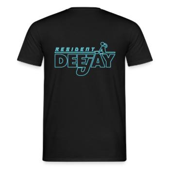 DJ RESIDENT - T-shirt homme - noir - Dos - AI Model Male 178 light (178cm)
