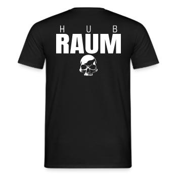 HUBRAUM Skull Rücken Print - Männer T-Shirt - Schwarz - Hinten - AI Model Male 178 light (178cm)