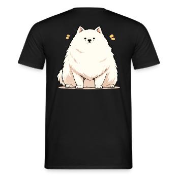 Hund mach sitz und ist hungrig - Männer T-Shirt - Schwarz - Hinten - AI Model Male 178 light (178cm)