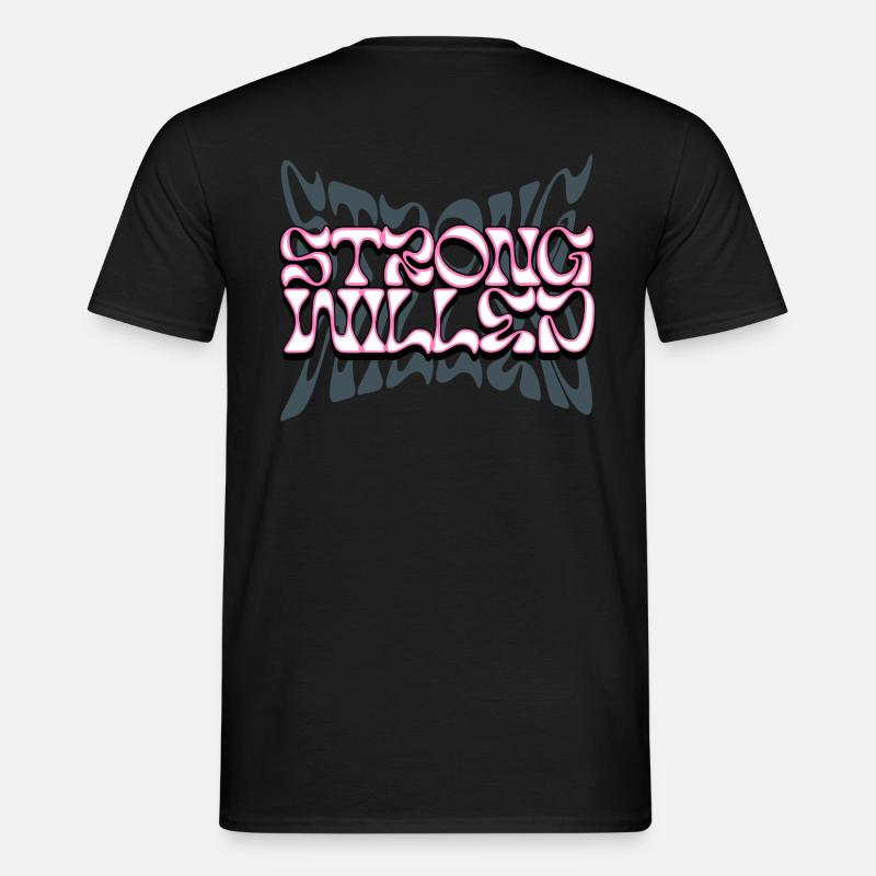 Willensstark - Männer T-Shirt - Schwarz