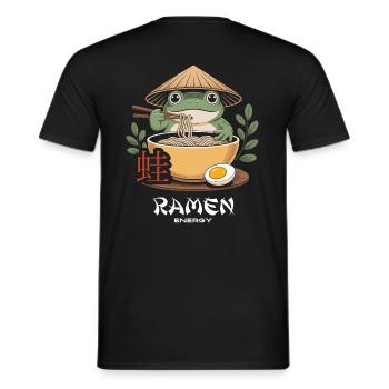 Ramen Frog - Japon - T-shirt homme - noir - Dos - AI Model Male 178 light (178cm)