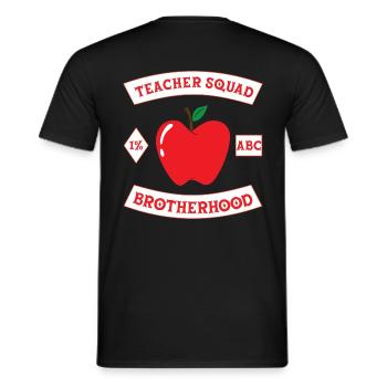 Funny teacher squad brotherhood appreciation gift - T-shirt homme - noir - Dos - AI Model Male 178 light (178cm)