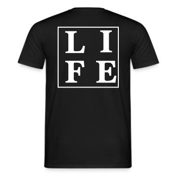 DESINGNLIFE blanc - T-shirt homme - noir - Dos - AI Model Male 178 light (178cm)