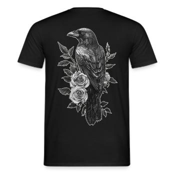 Corbeau - T-shirt homme - noir - Dos - AI Model Male 178 light (178cm)