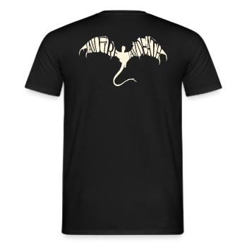 Der Hobbit Smaug Mit Zitat Rücken-Design - Männer T-Shirt - Schwarz - Hinten - AI Model Male 178 light (178cm)