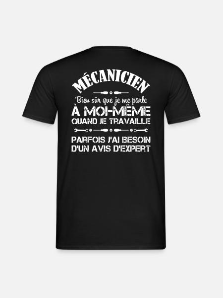 Mécanicien: J'ai besoin d'un avis d'expert - T-shirt homme - noir