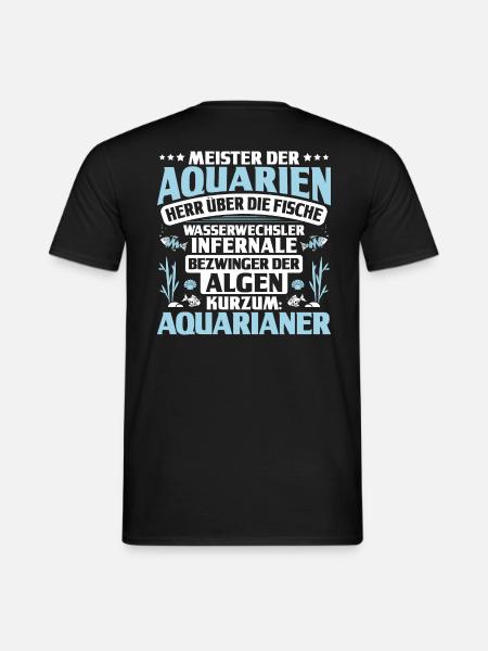 Aquaristik Aquarianer Aquarium Fische Zierfische - Männer T-Shirt - Schwarz