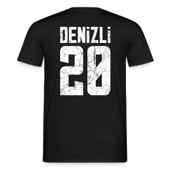 Denizli 20 Türkei Turkiye TR Geschenk Urlaub Türk - Männer T-Shirt - Schwarz - Hinten - AI Model Male 178 light (178cm)