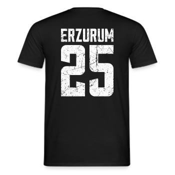 Erzurum 25 Türkei Turkiye Geschenk Urlaub TR Türk - Männer T-Shirt - Schwarz - Hinten - AI Model Male 178 light (178cm)