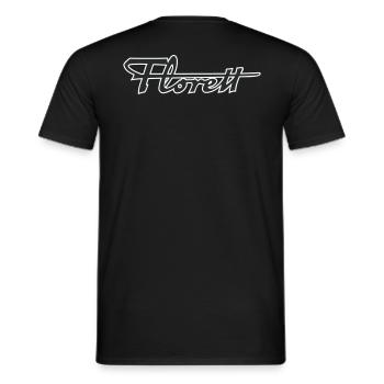 Foil Kreidler - Men's T-Shirt - black - Back - AI Model Male 178 light (178cm)