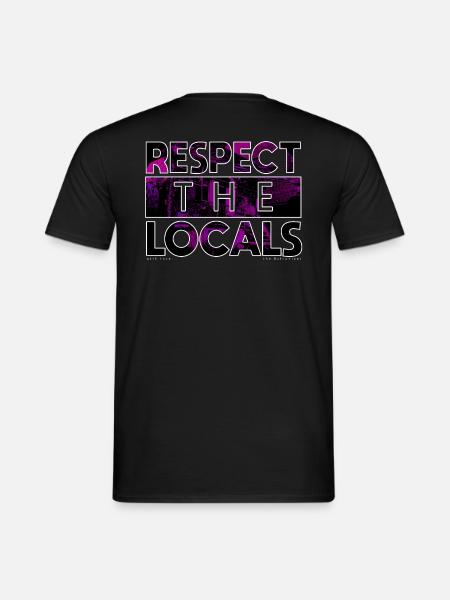 RESPECT THE LOCALS with love - Men's T-Shirt - black