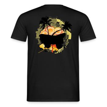 Sunset Sun and Summer - Men's T-Shirt - black - Back - AI Model Male 178 light (178cm)