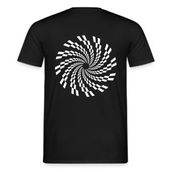 Tekno spirale 23 - T-shirt homme - noir - Dos - AI Model Male 178 light (178cm)