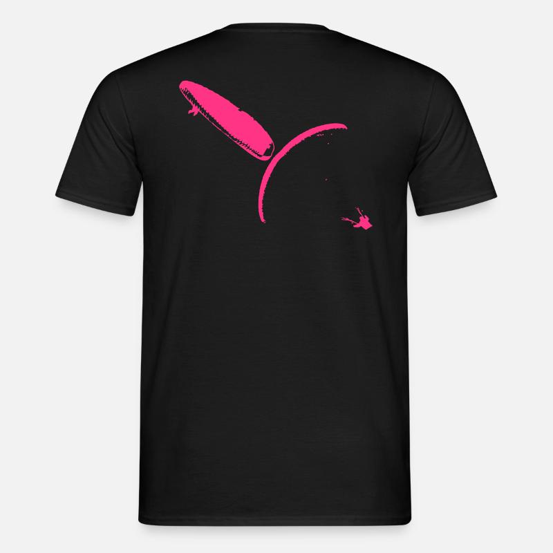 Paragliding Synchro Spiral - Männer T-Shirt - Schwarz