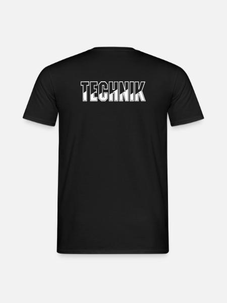 Technik Staff Bühnentechnik Crew - Männer T-Shirt - Schwarz