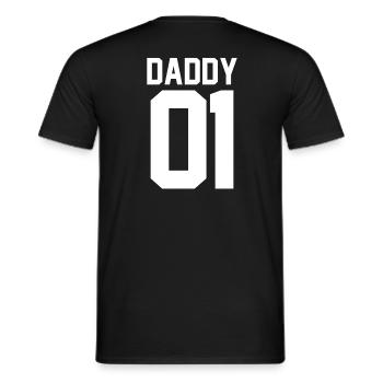 Daddy 01 - Men's T-Shirt - black - Back - AI Model Male 178 light (178cm)